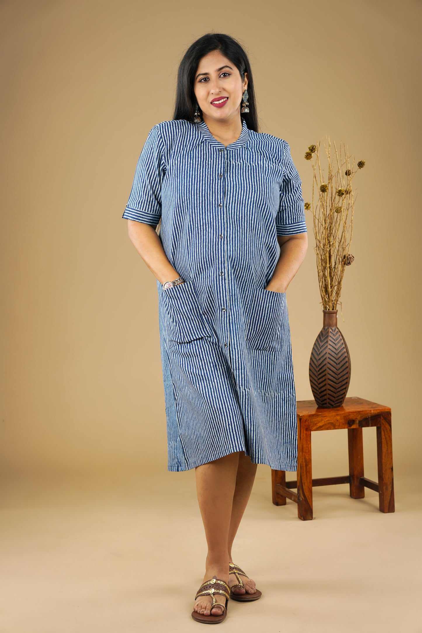 Stella Stripe Shirt Dress