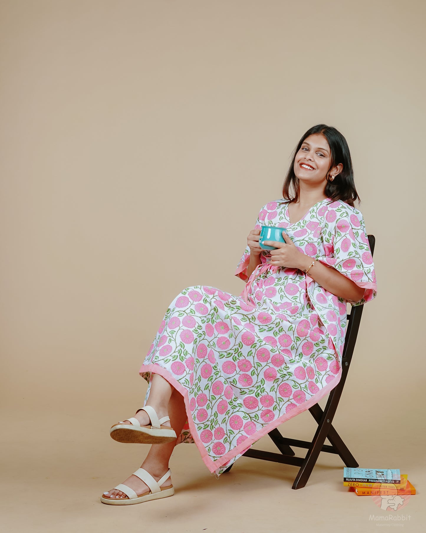 Kiara Stripe Kaftan Dress