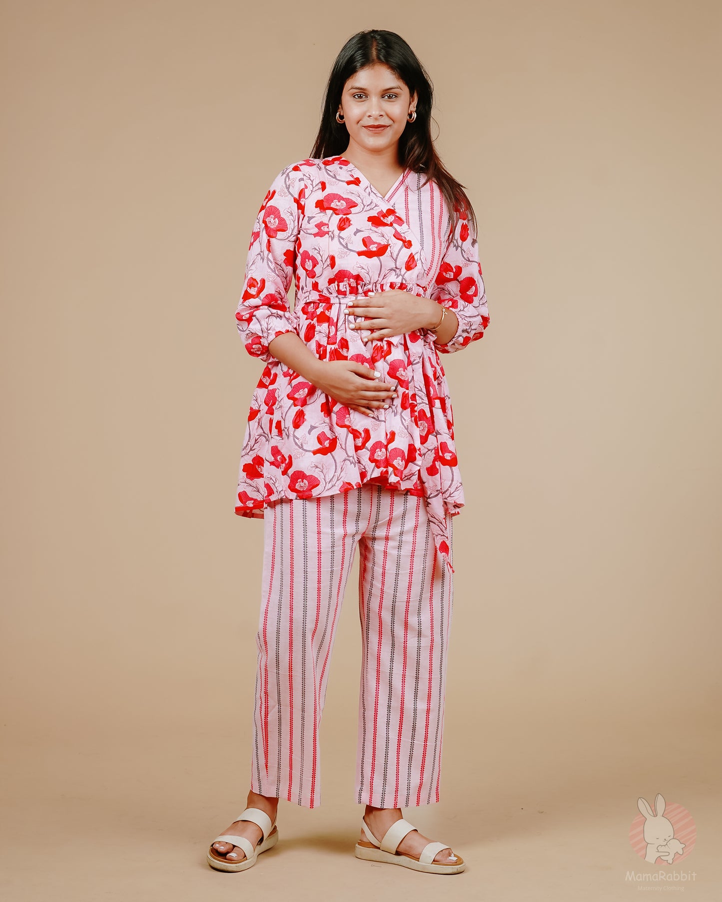 Lyla Floral Maternity Cord Set