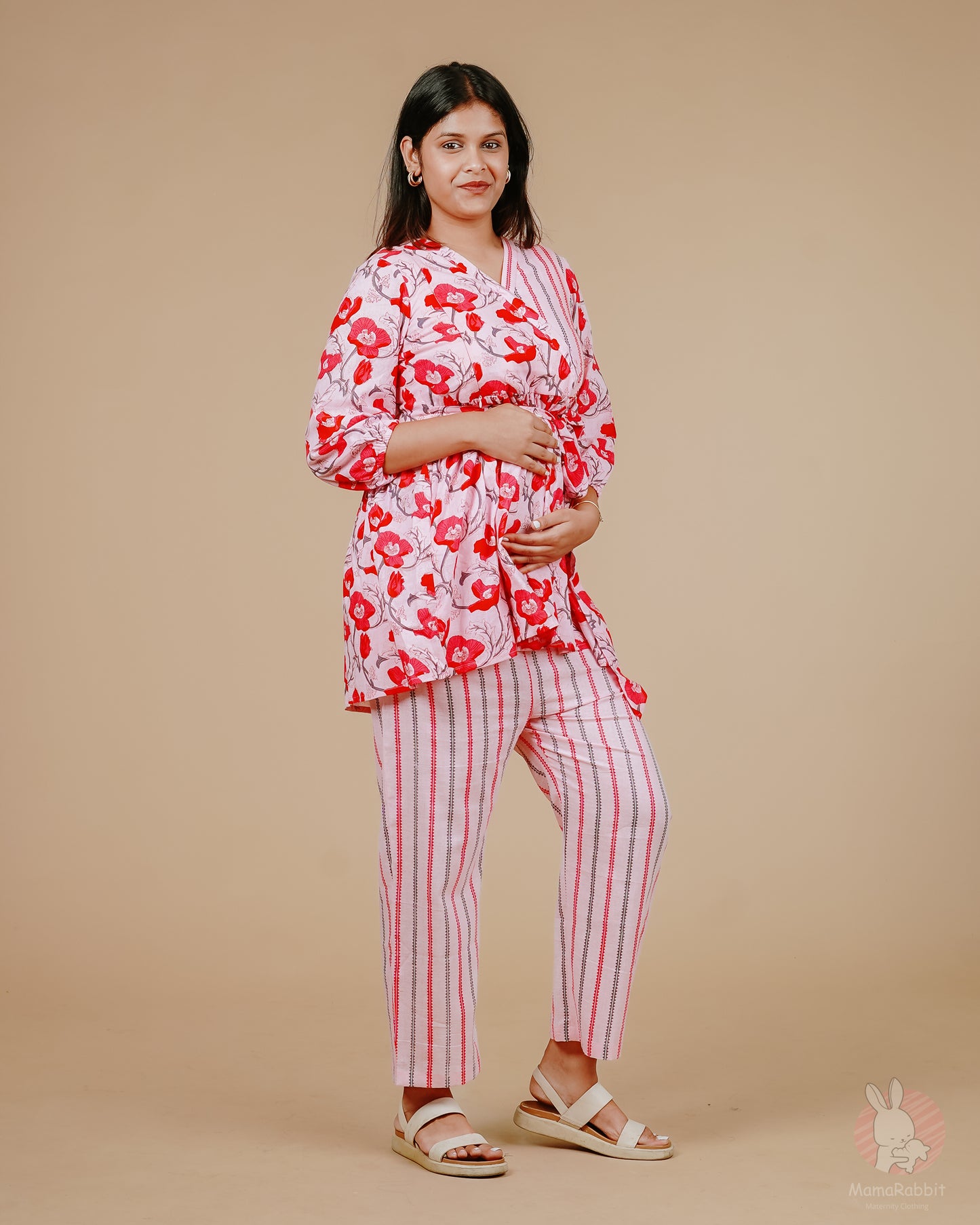 Lyla Floral Maternity Cord Set