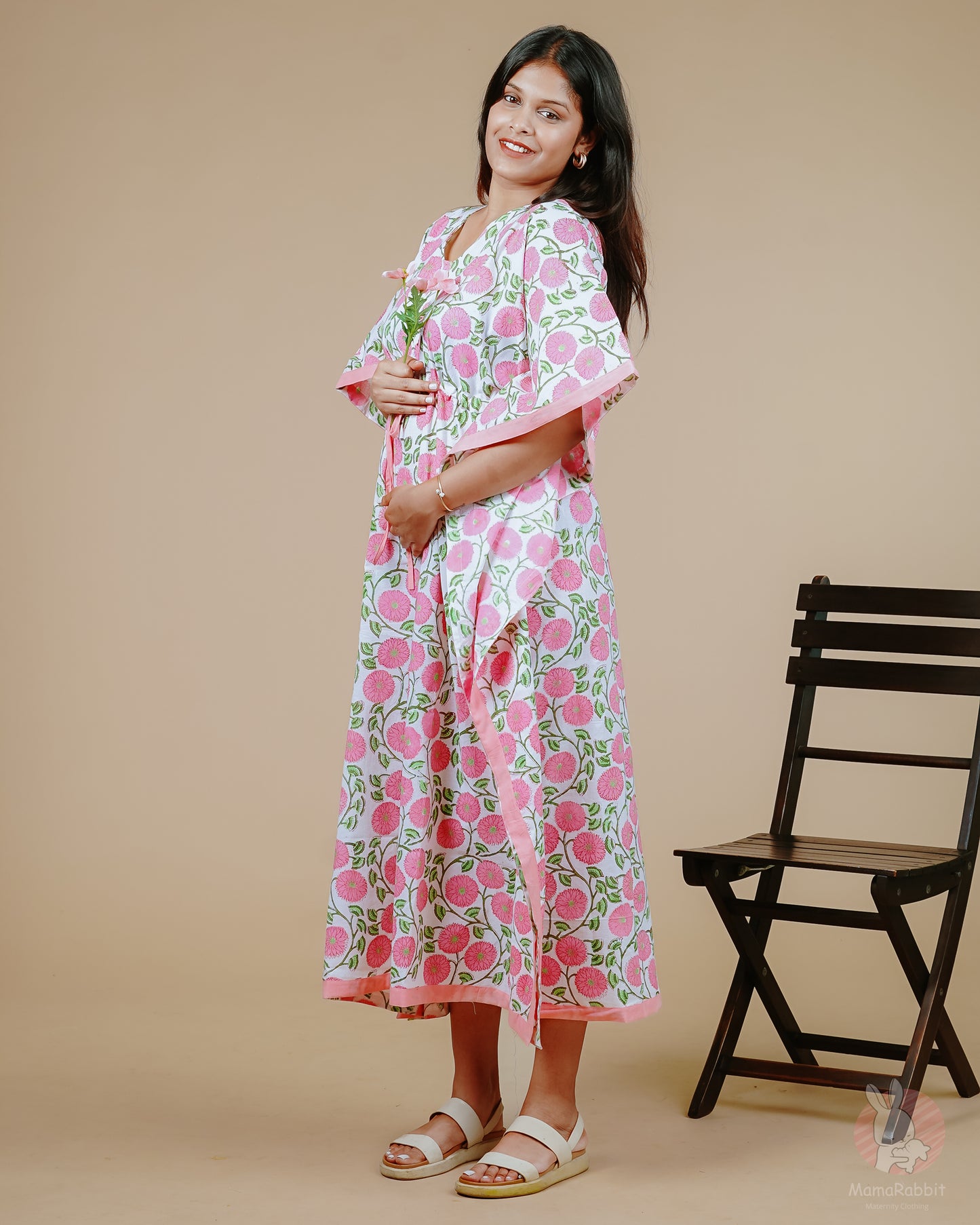 Kiara Stripe Kaftan Dress