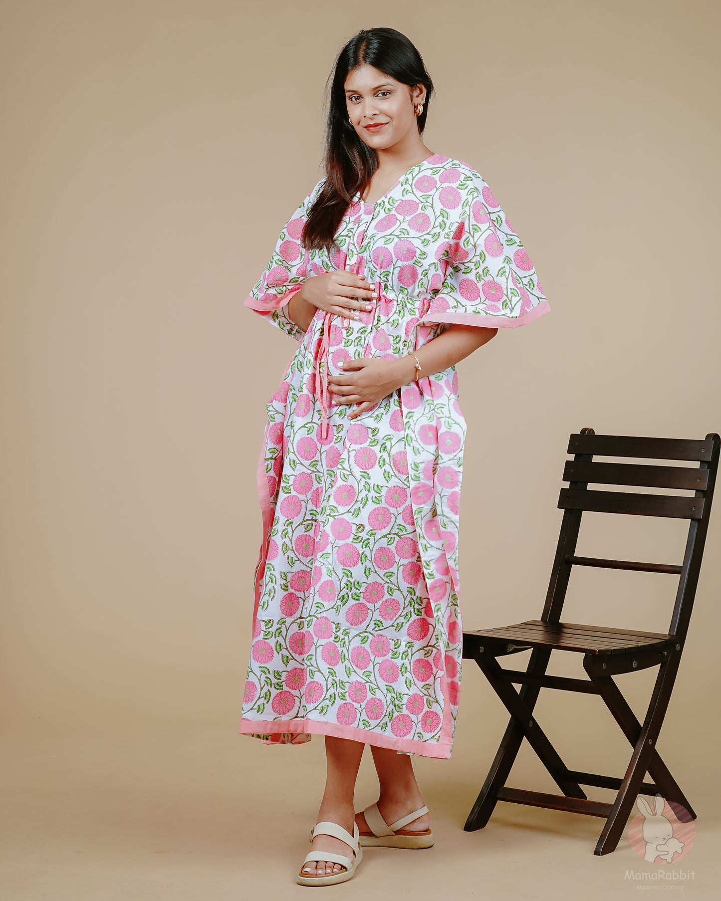 Kiara Stripe Kaftan Dress