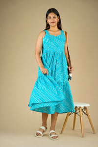 Clover Blue Stripe Maternity Dress