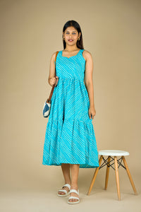 Clover Blue Stripe Maternity Dress