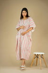 Daisy Stripe Kaftan Dress