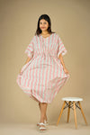 Daisy Stripe Kaftan Dress