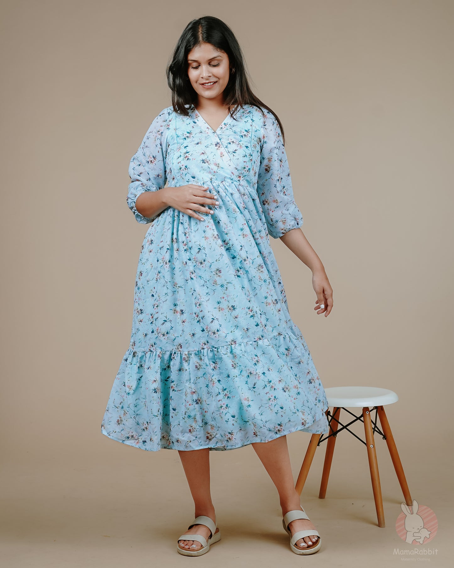 Freya Flower Maternity Dress
