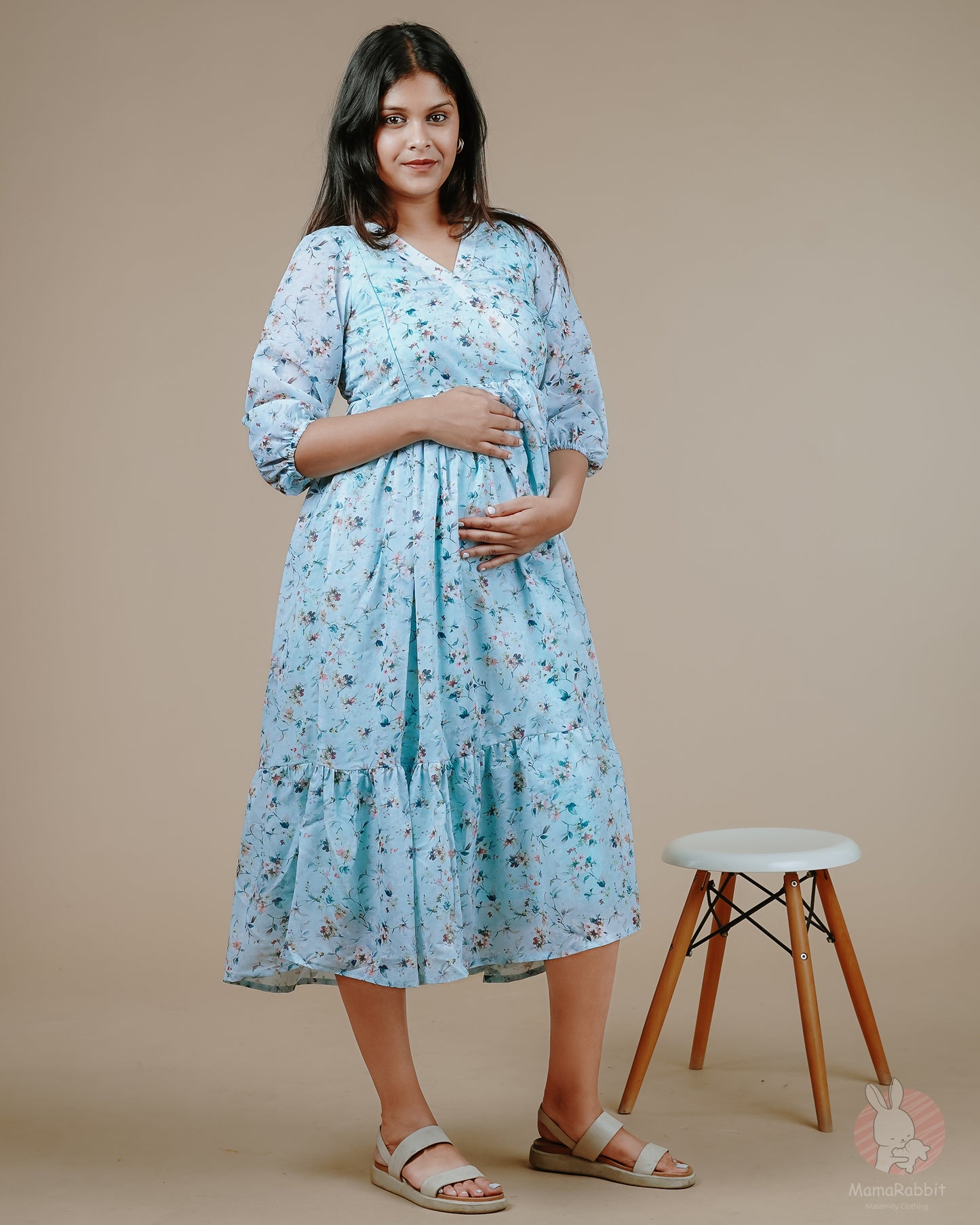 Freya Flower Maternity Dress