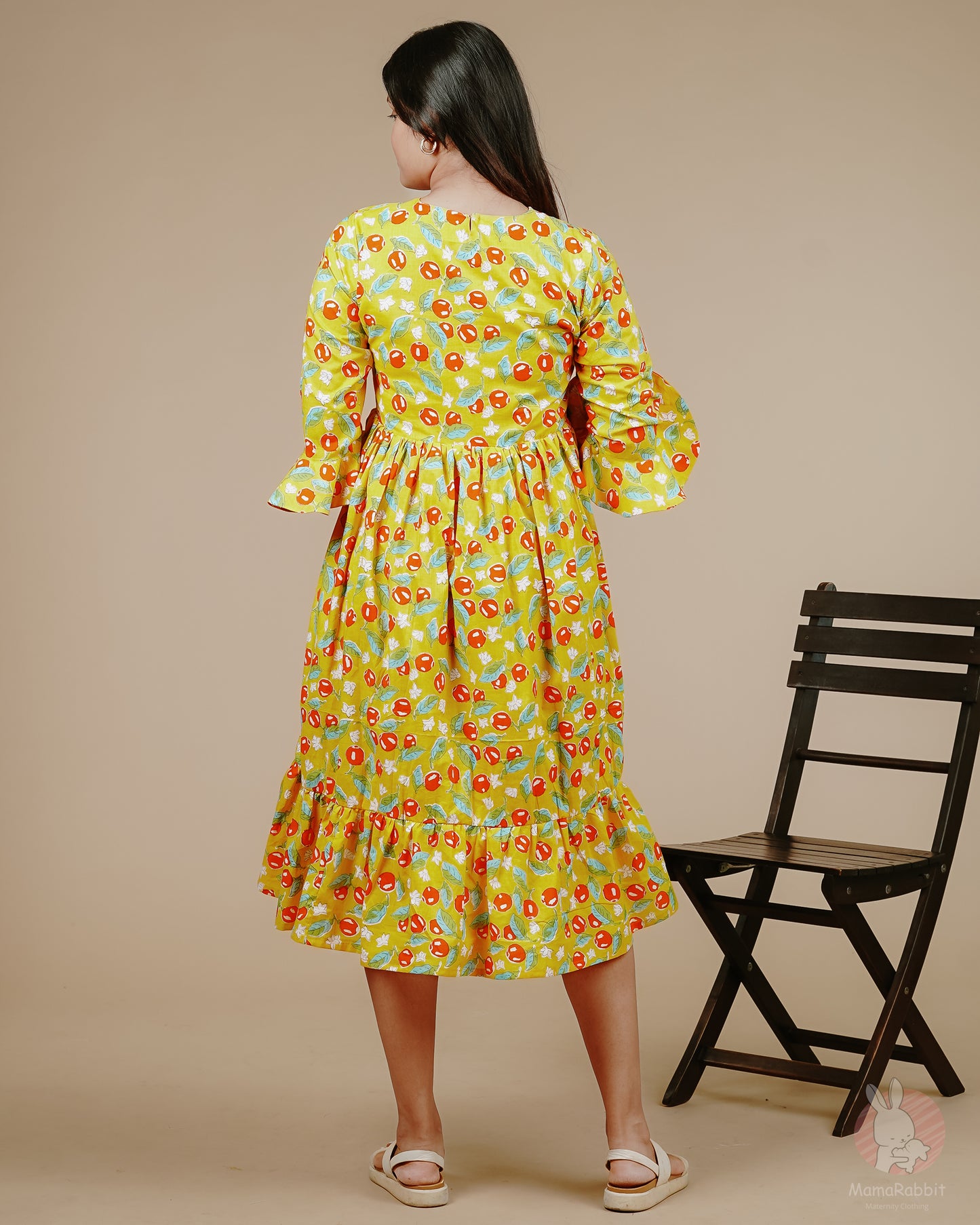 Selah Yellow Maternity Dress