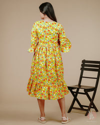 Selah Yellow Maternity Dress