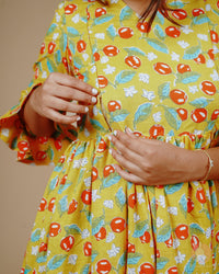 Selah Yellow Maternity Dress